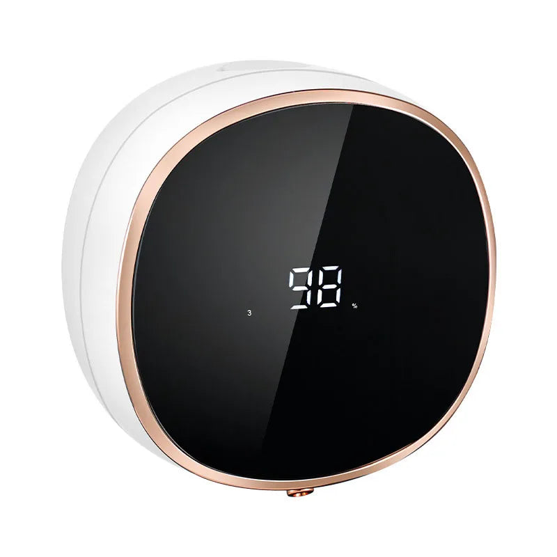 Distributeur de savon intelligent à 3 vitesses Lave-mains à induction sans contact Distributeur de savon liquide mural avec affichage numérique de température
