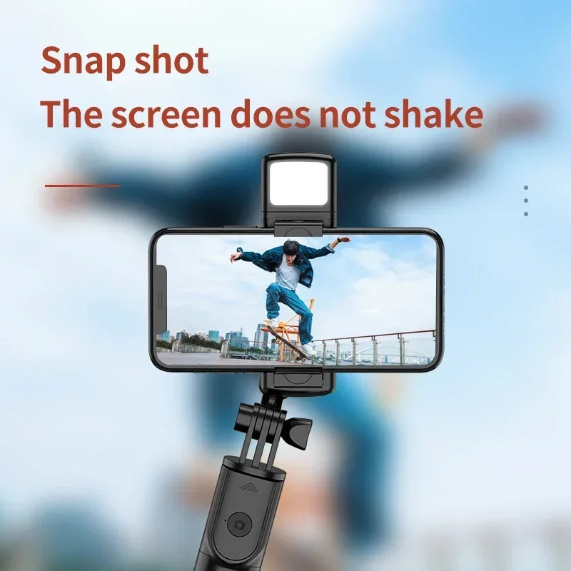 Nouveau trépied selfie sans fil 3 en 1 avec lumière de remplissage Obturateur Bluetooth Télécommande Monopode pliable portable pour téléphone intelligent