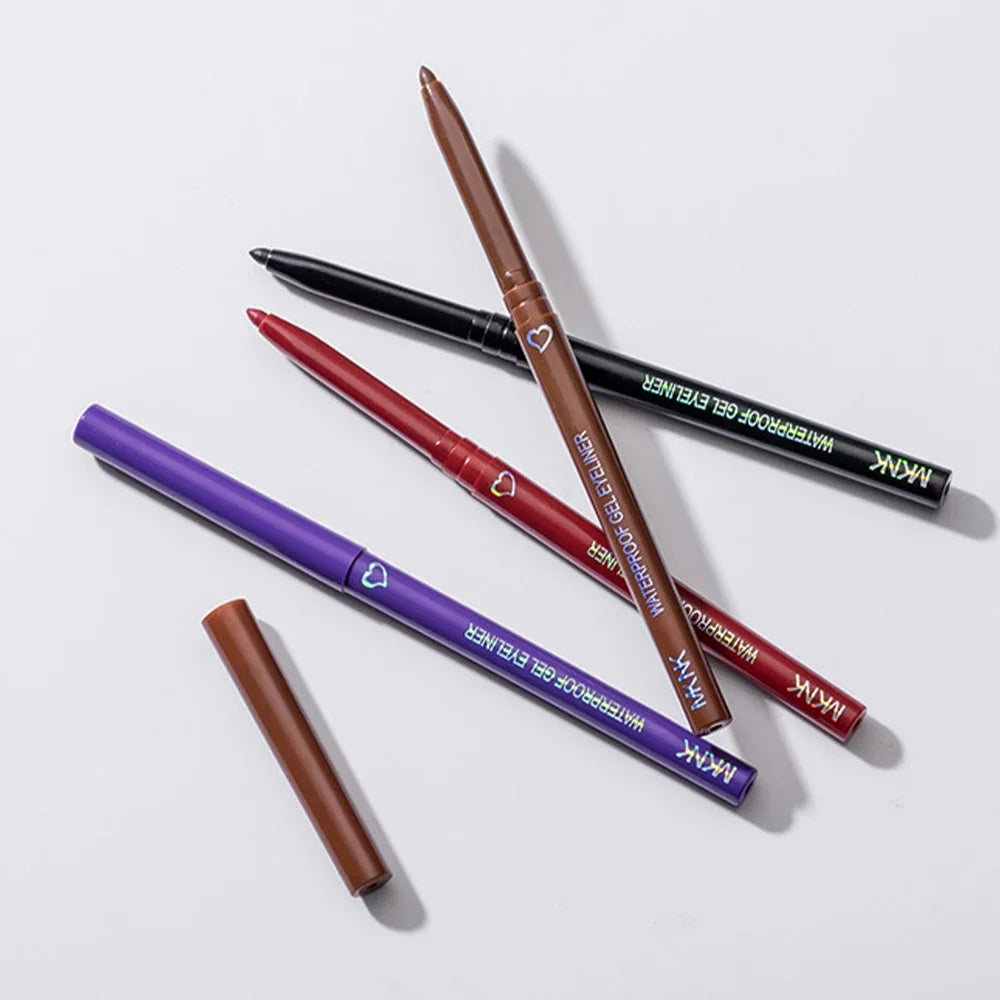 Stylo Eyeliner Imperméable Blanc Noir Marron Crayon À Séchage Rapide Longue durée.
