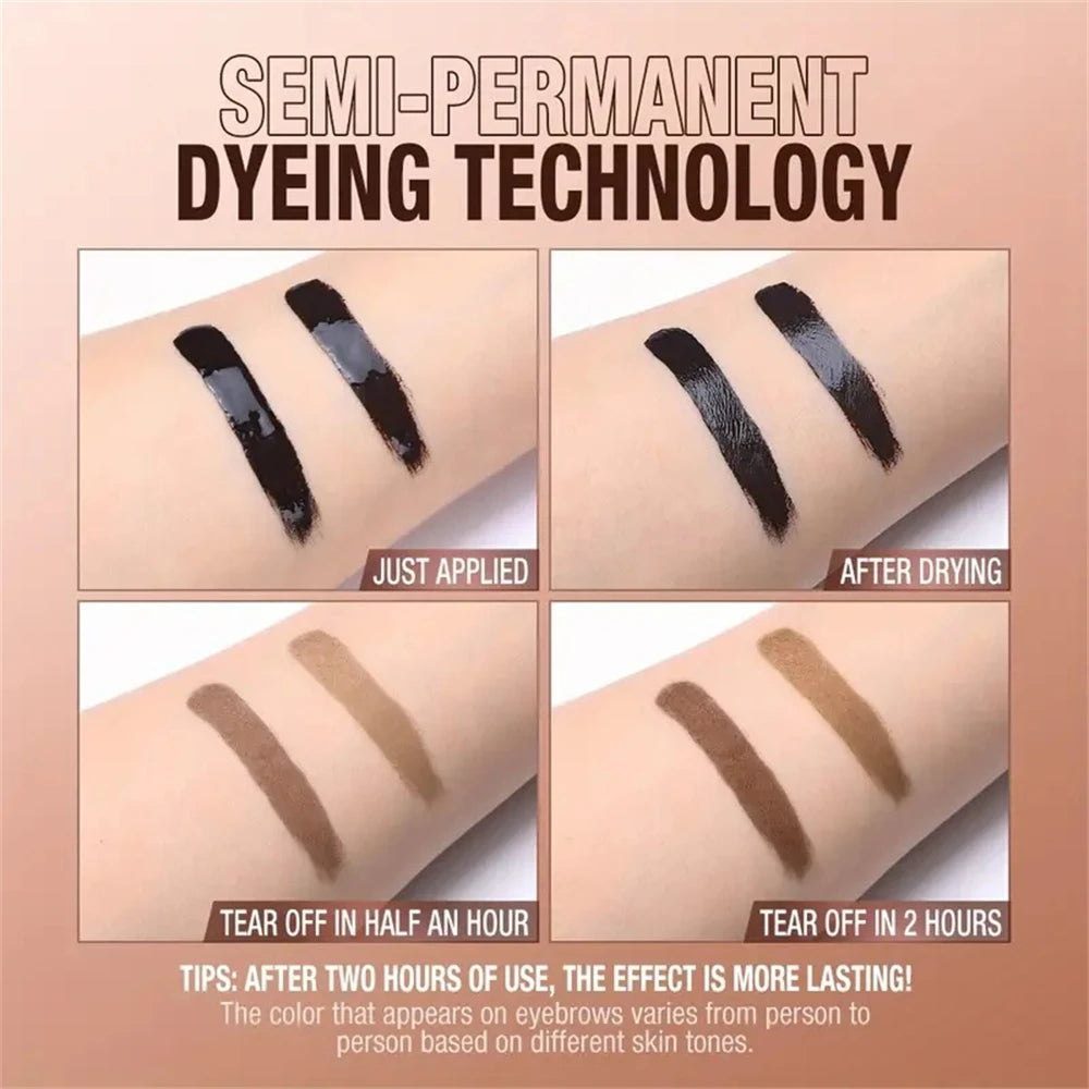 Tatouage d’une durée de 3 jours, types de crème de gel pour sourcils faciles à décoller, cosmétiques imperméables résistants à la transpiration, résistants à la transpiration, longue durée