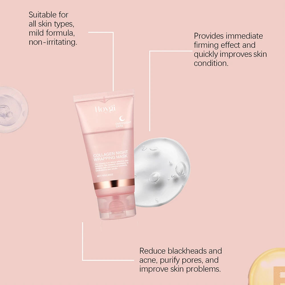 Duo de Masques Visage – Collagène Peel-Off & Nuit Curcuma Kojique, Anti-Âge.
