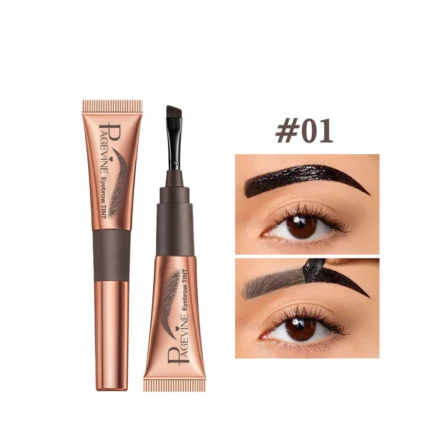 Gel de teinture pour sourcils 3 couleurs, imperméable, longue tenue, naturel, amovible, sans bavures, tatouage, maquillage.