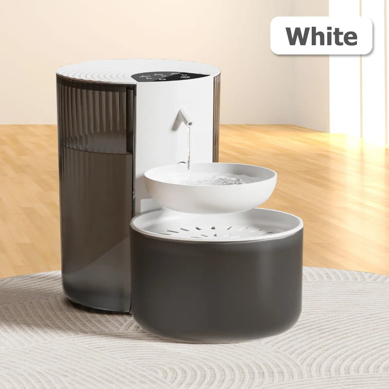 Distributeur d'eau intelligent pour animaux de compagnie, fontaine d'eau sans fil pour chat, distributeur d'eau pour chien, chargeur d'eau automatique rechargeable