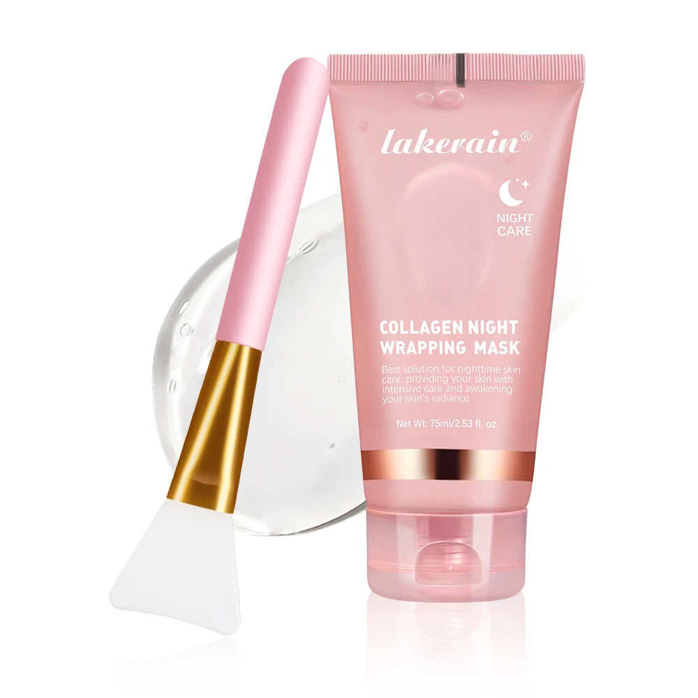 Masque de Nuit au Collagène – Crème Hydratante & Raffermissante
