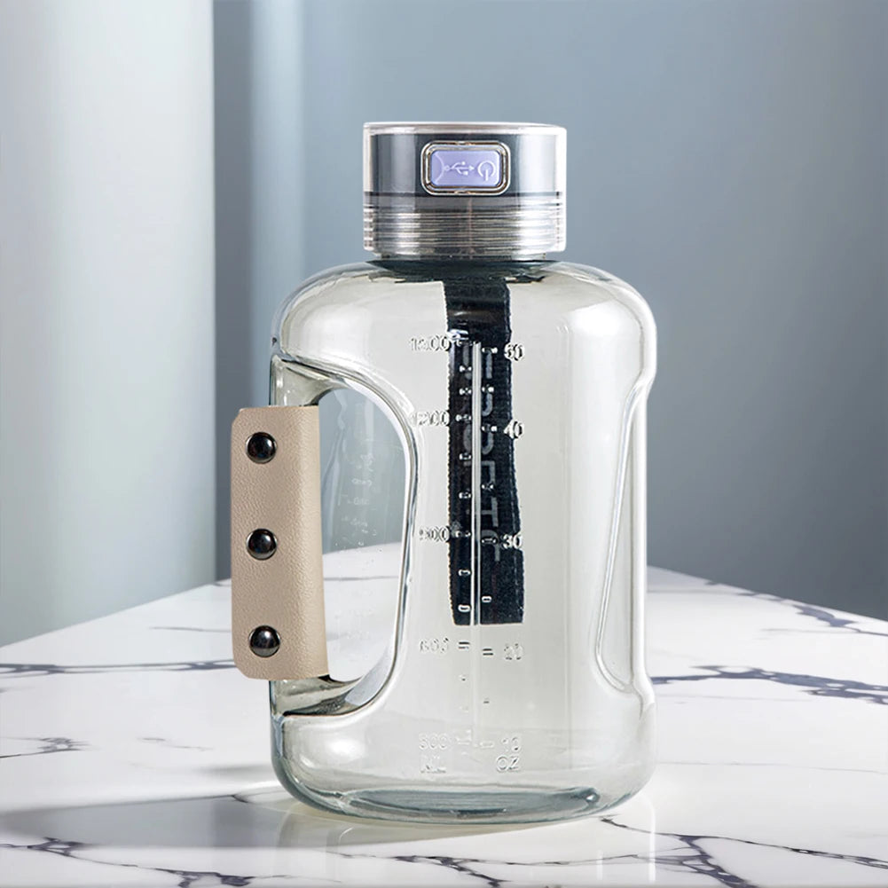 Bouteille d'eau d'hydrogène de 1,5L Machine d'ioniseur d'eau d'hydrogène rechargeable.
