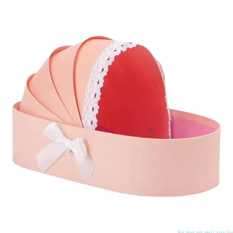Coffret cadeau unique en forme de berceau, réutilisable, idéal pour baby shower