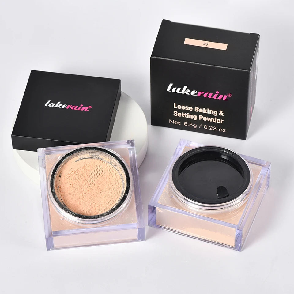 poudre de fixation en Contrôle de longue durée Visage naturel mat Imperméable BrighTening Poudre en vrac Maquillage Cosmétiques
