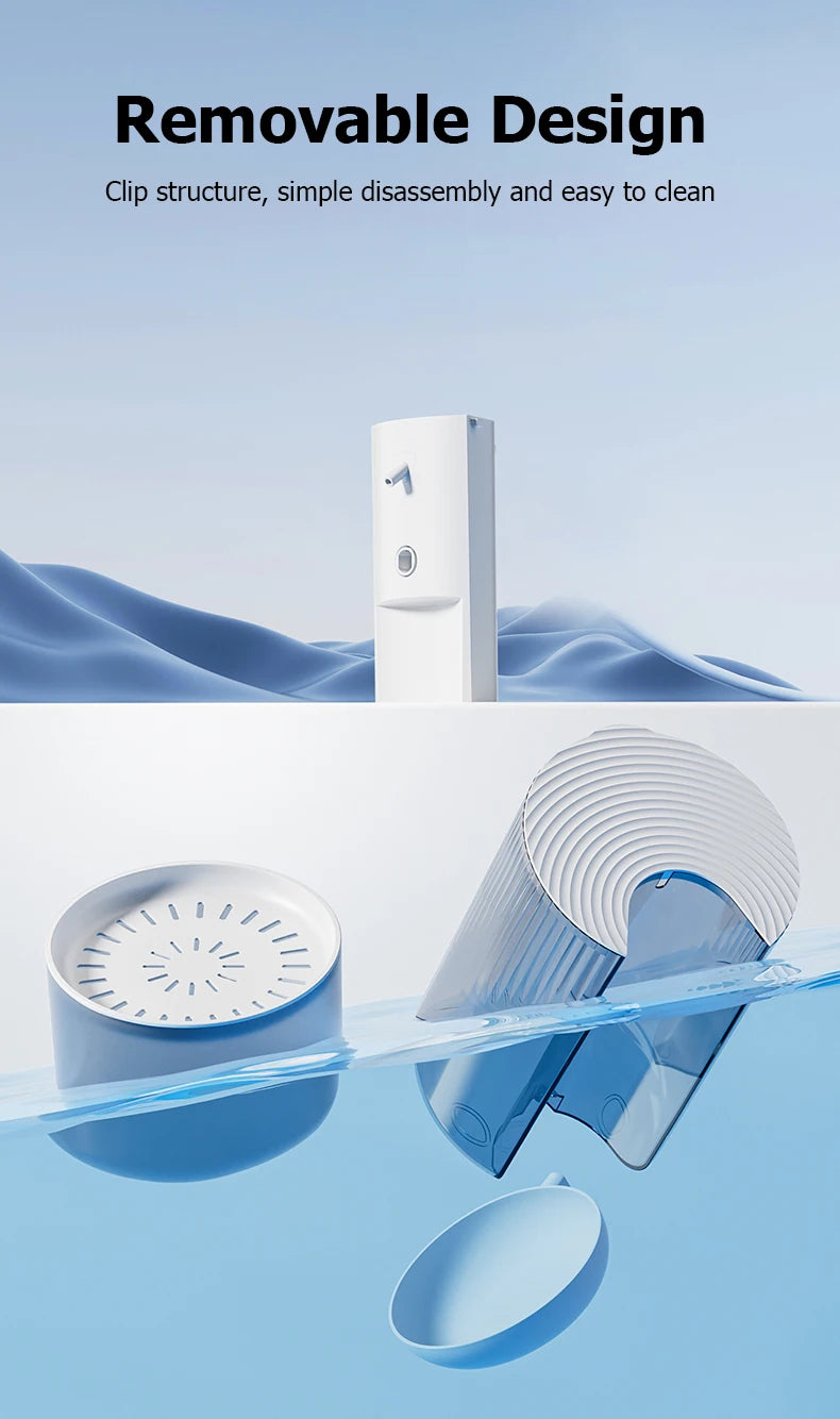 Distributeur d'eau intelligent pour animaux de compagnie, fontaine d'eau sans fil pour chat, distributeur d'eau pour chien, chargeur d'eau automatique rechargeable