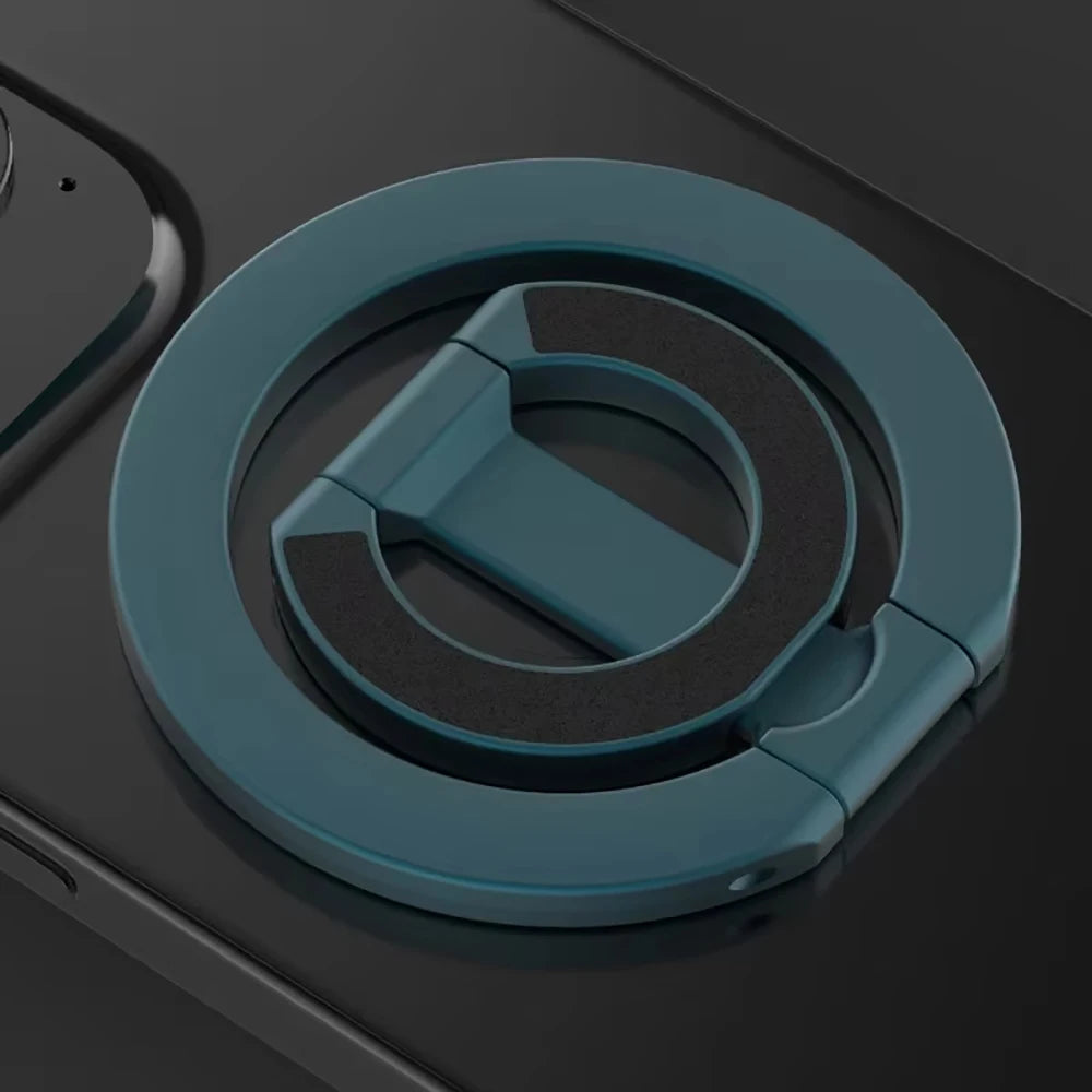 Support d'anneau de téléphone magnétique double face Support de téléphone portable pliable portable Support de voiture Accessoires de téléphone pour iPhone Huawei Xiaomi