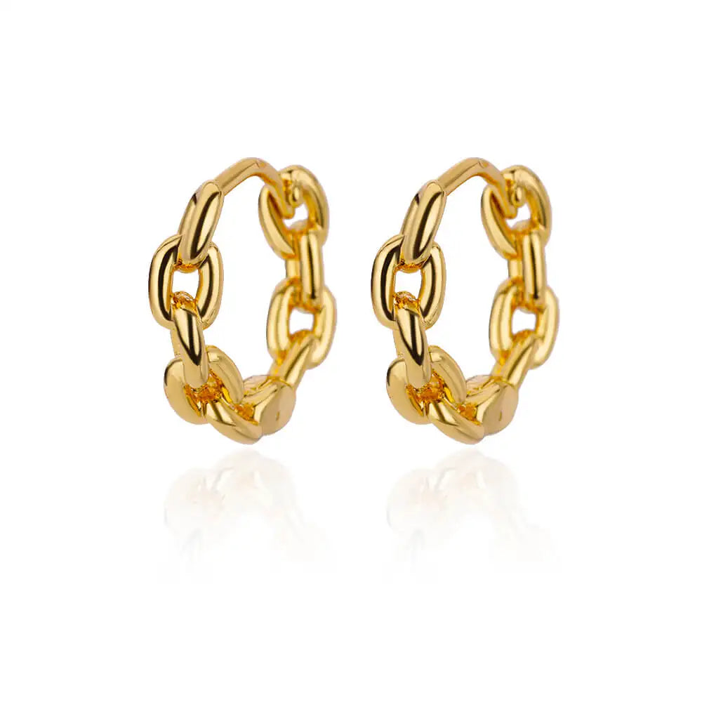 Boucles d'oreilles rondes élégantes pour femmes créoles en acier inoxydable de luxe Vintage Wedding Engagement Aesthetic Jewerly aretes