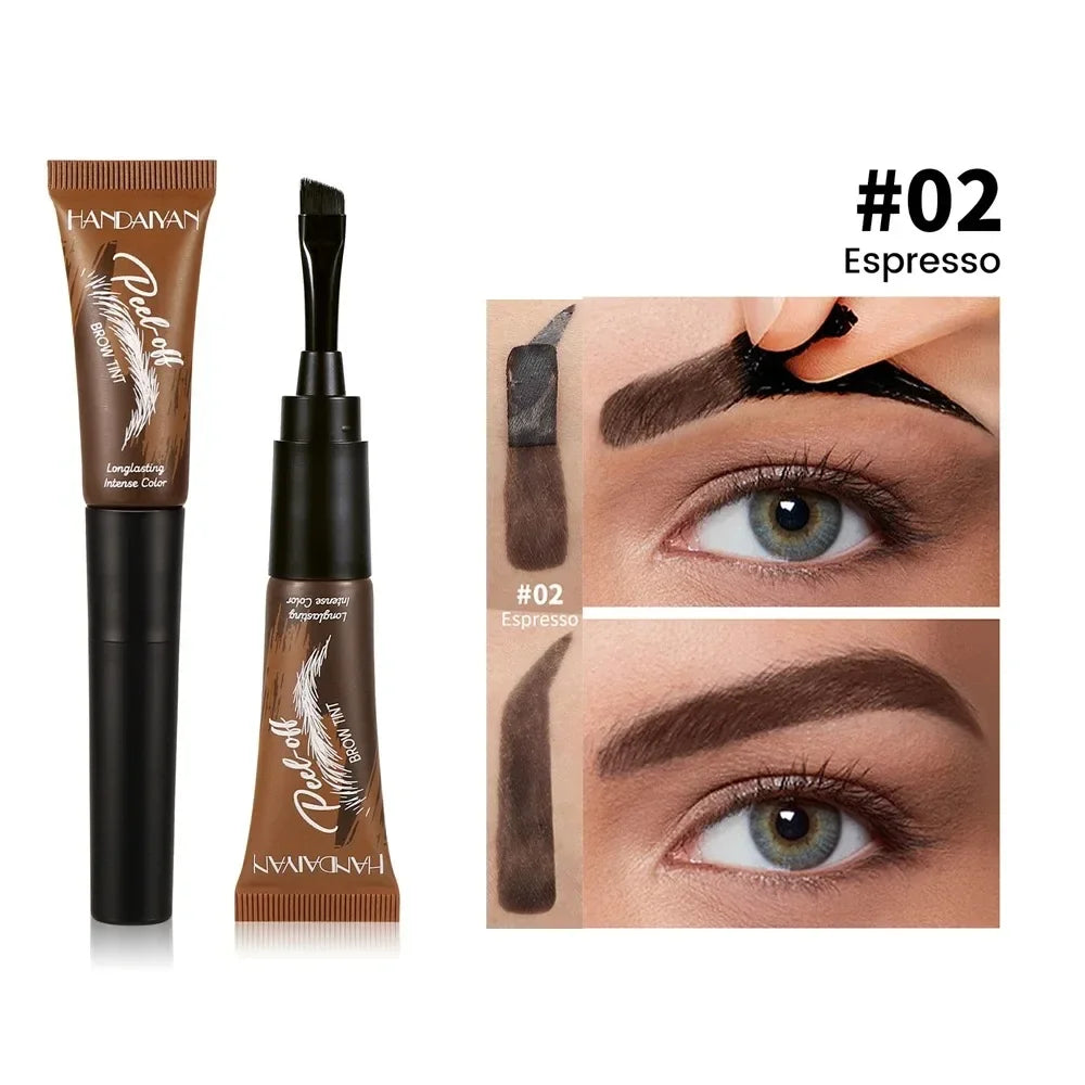 Gel de teinture pour sourcils 3 couleurs, imperméable, longue tenue, naturel, amovible, sans bavures, tatouage, maquillage.