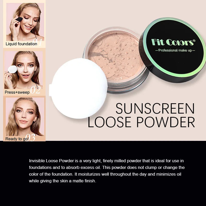 Fit Colors Concealer Smoothing Powder Poudre de maquillage imperméable et résistant