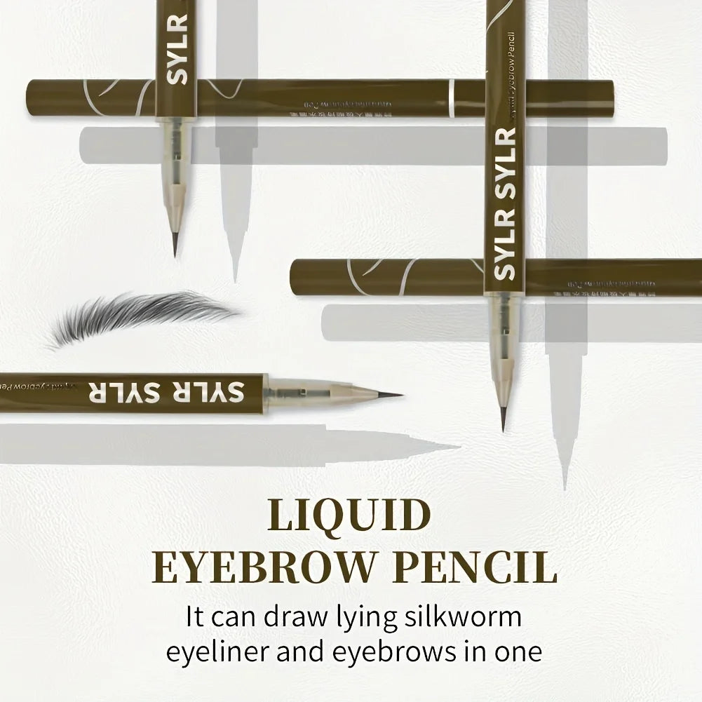 Stylo à sourcils ultra fin de 0,008 mm, longue durée, résistant aux taches, imperméable, haute pigmentation.