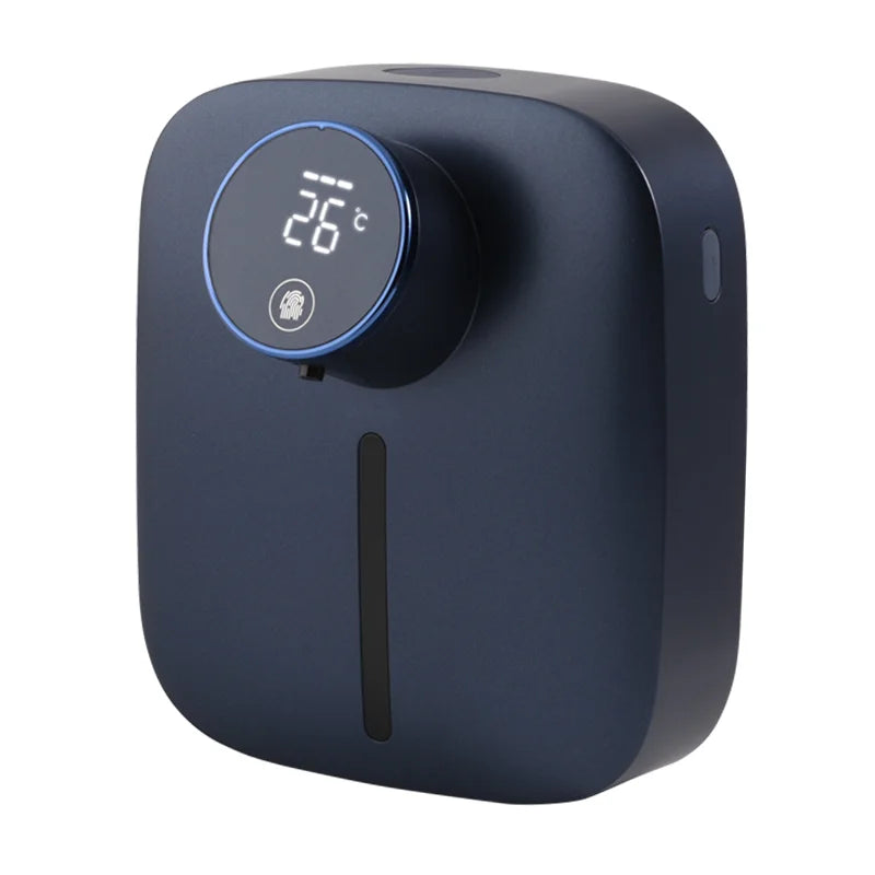 Distributeur de savon automatique mural multifonctionnel rechargeable USB Capteur infrarouge Distributeur de savon en mousse à affichage numérique LED
