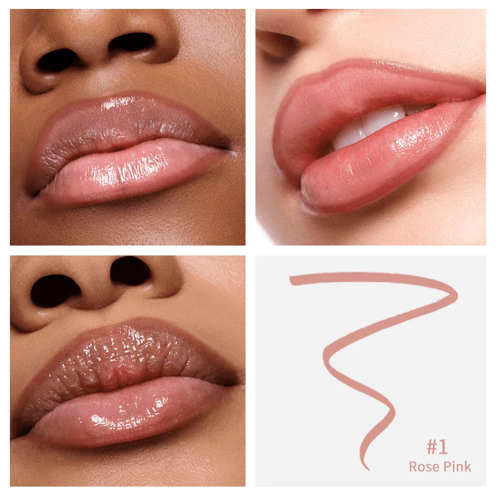 Crayon à lèvres imperméable Peel Off Tattoo Lipgloss Imperméable Longue durée Teinte pour les lèvres mates Contour brun Tear-off Lèvres Tache Cosmétique