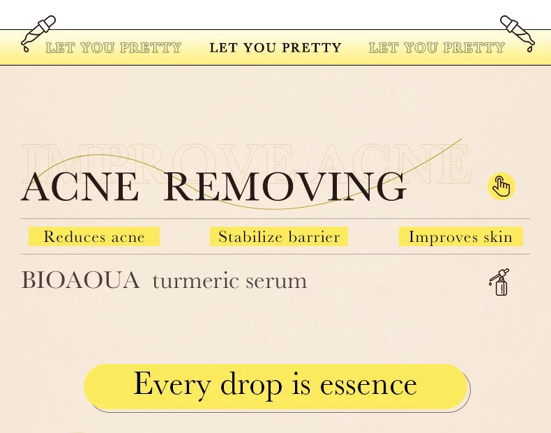 BIOAQUA – Sérum Visage Concentré à la Vitamine C, Rétinol & Acide Hyaluronique, Essence Anti-Âge Éclaircissante.