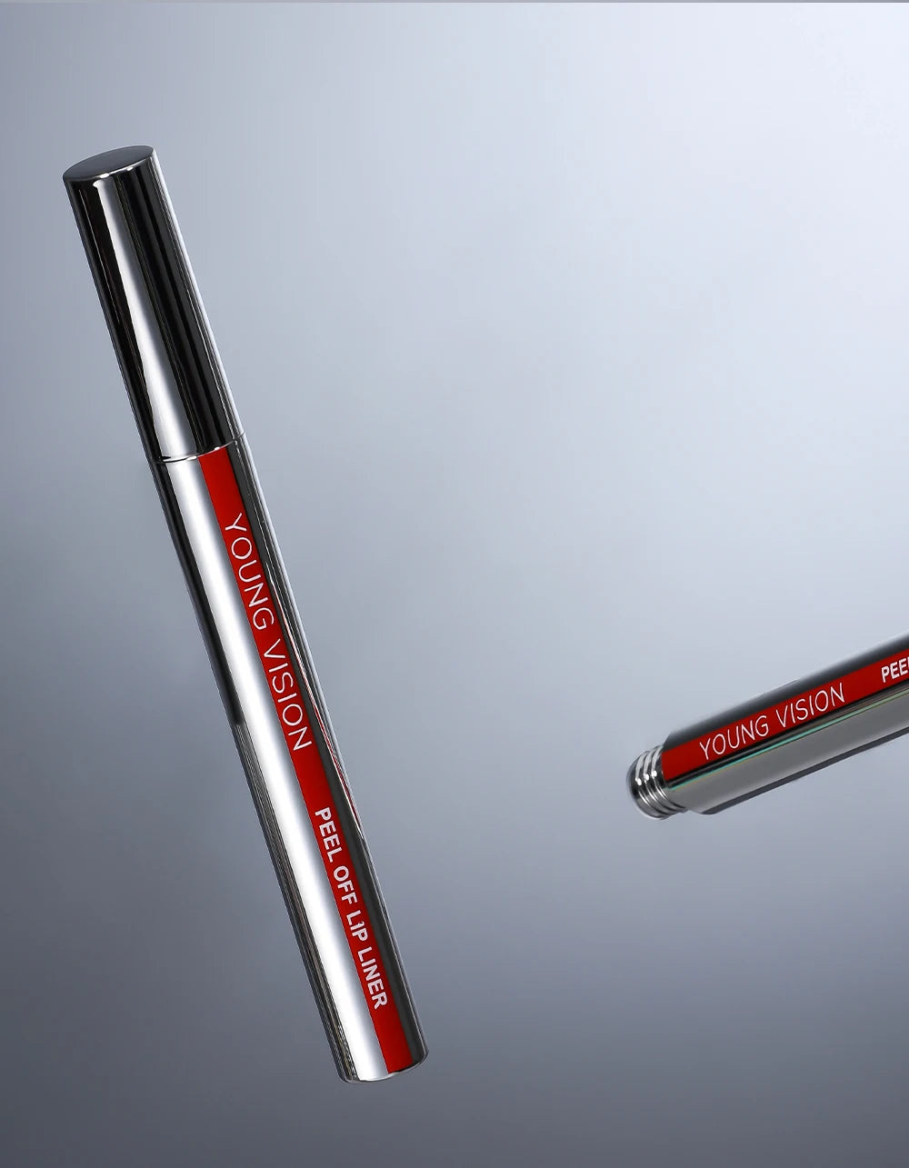 YOUNG VISION Tear-Off Lip Liner Peel-Off Lip Liner Matte Smudge-Free Hook & Loop Lip Pencil Crayon de maquillage 3 couleurs