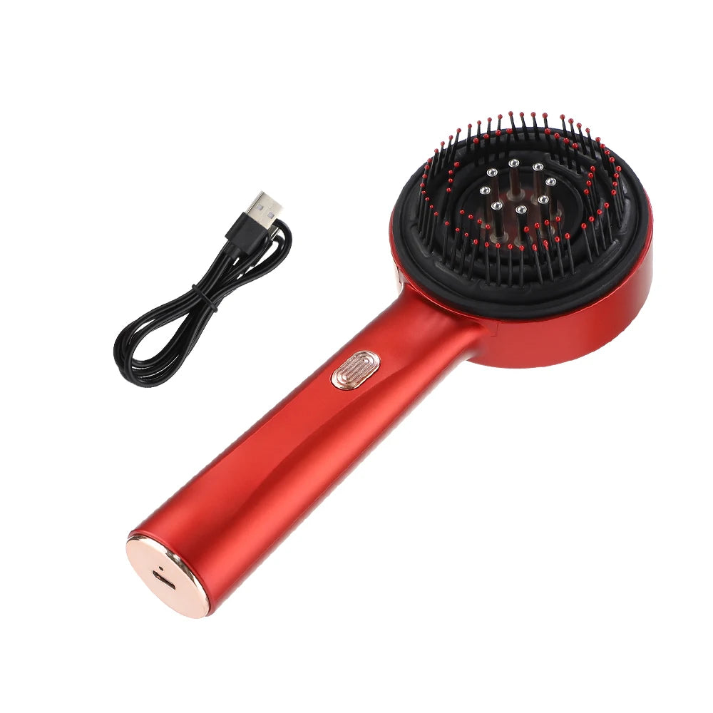 Brosse de massage à vibration électrique, portable, Applicateur liquide Masseur de cuir chevelu et Croissance des cheveux.