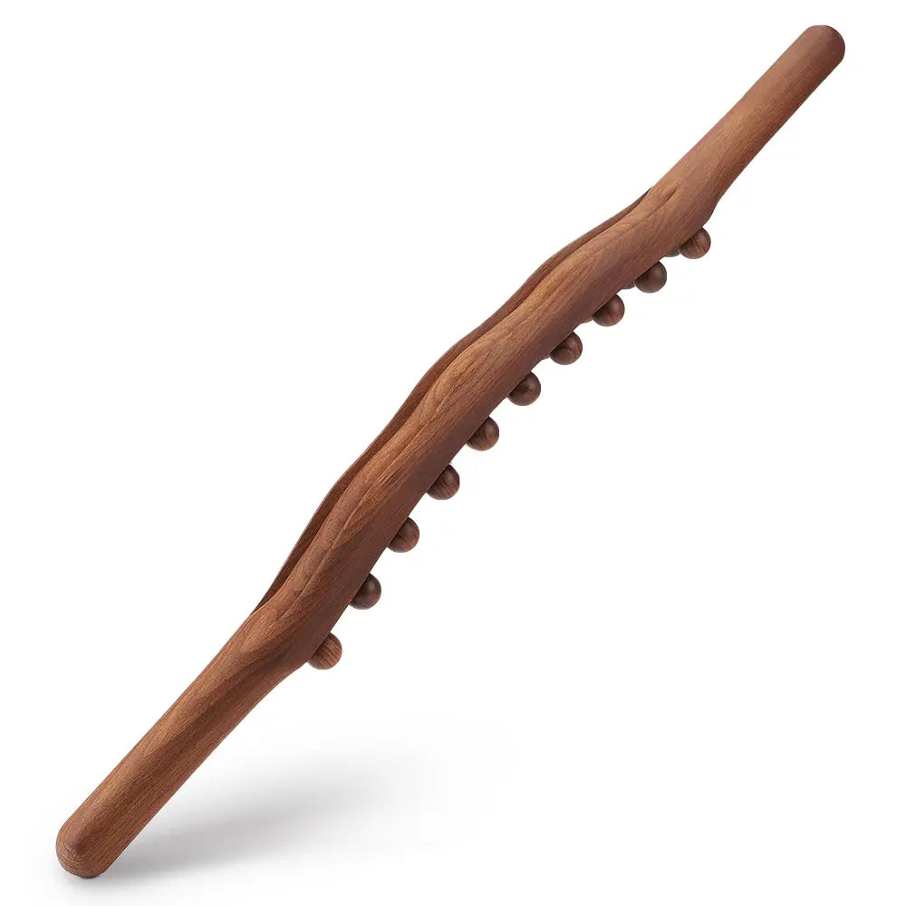 Gua Sha Massage Stick Back Dragage Méridiens Grattage Acupression 8/20 Perles Muscle carbonisé Rouleau de massage corporel relaxant