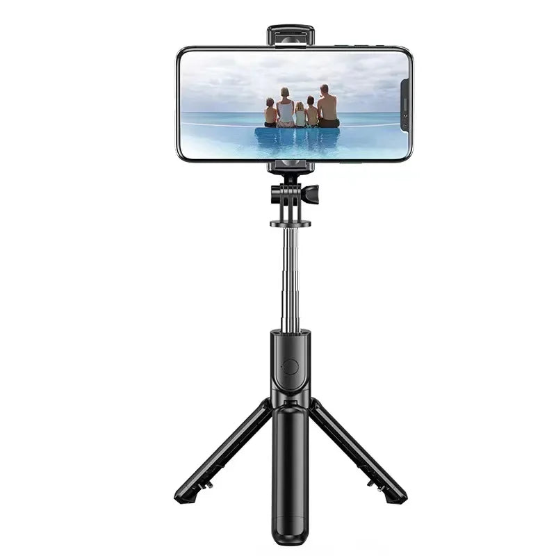 Nouveau trépied selfie sans fil 3 en 1 avec lumière de remplissage Obturateur Bluetooth Télécommande Monopode pliable portable pour téléphone intelligent