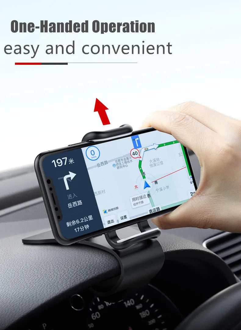 Support de téléphone de voiture rotatif 360 universels pour téléphone portable, tableau de bord de rack de voiture pour prise en main automatique