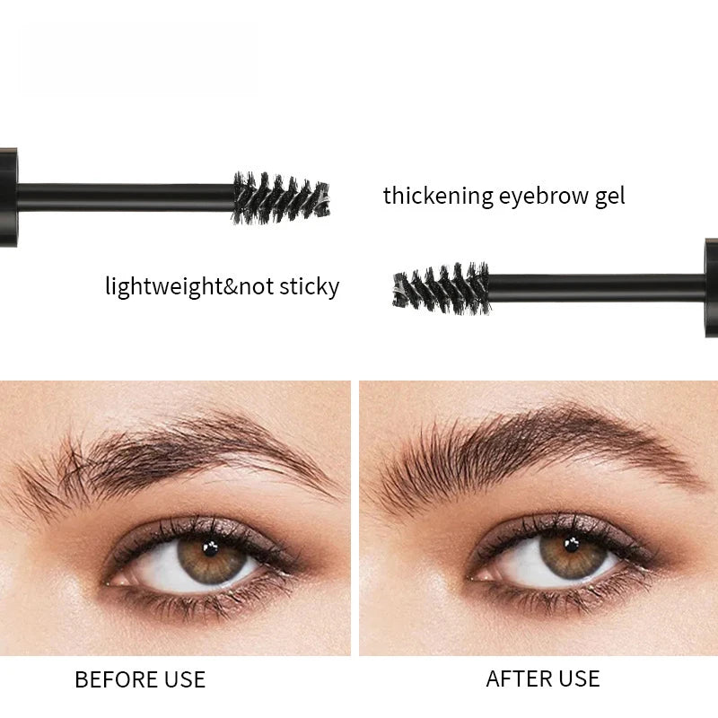 Gel à sourcils Long-durée Sourcils fixes Imperméable à séchage rapide Gel à sourcils transparent Maquillage pour les yeux
