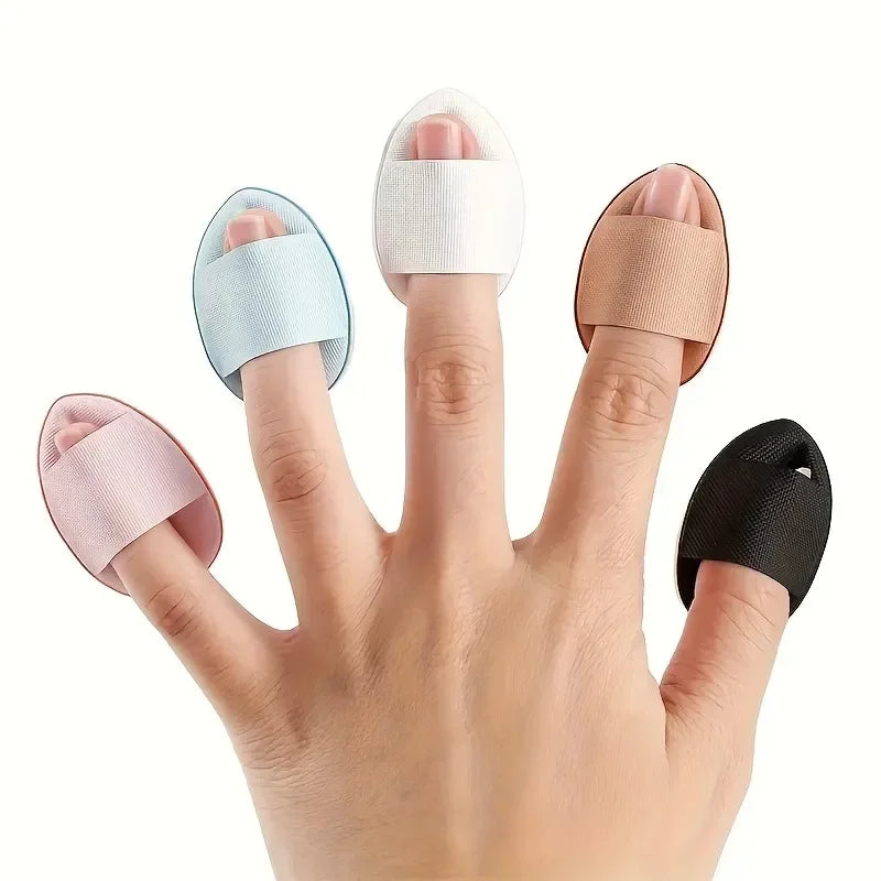 5/10Pcs Mini Finger Puff Foundation Petit Coussin D'Air Poudre Éponge Facial Correcteur BB Crème Applicateur Cosmétique Outils De Maquillage