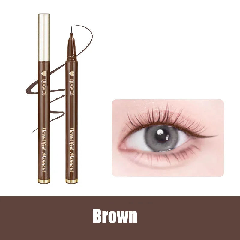 Eyeliner liquide ultra-fin Imperméable Paillettes Matte Black Shiny Eyeliner Lying Silkworm Pen Eye Beauty Party Makeup Tools
