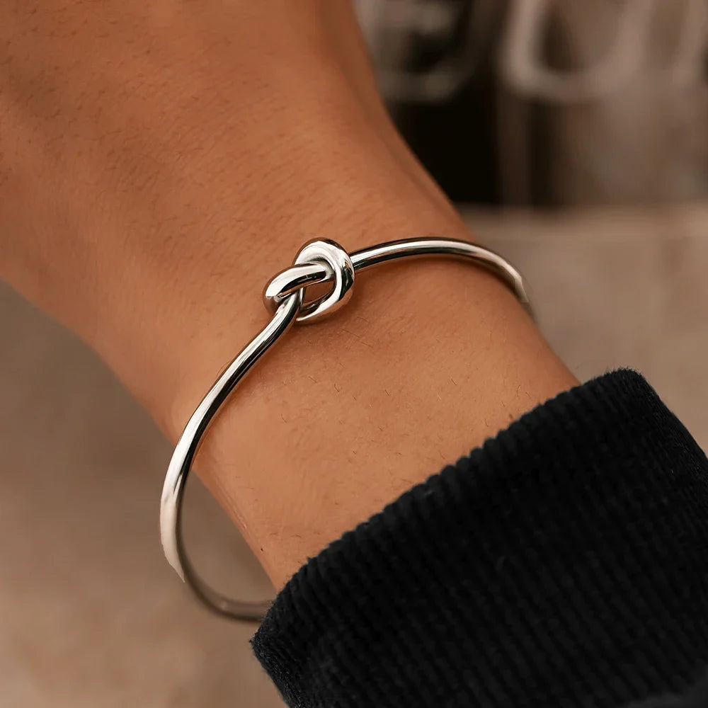 Stainless Steel Bracelets Vintage Male Fashion Braided Texture Bracelets for Women, Jewelry Statement, Streetwear, Gothic Gifts