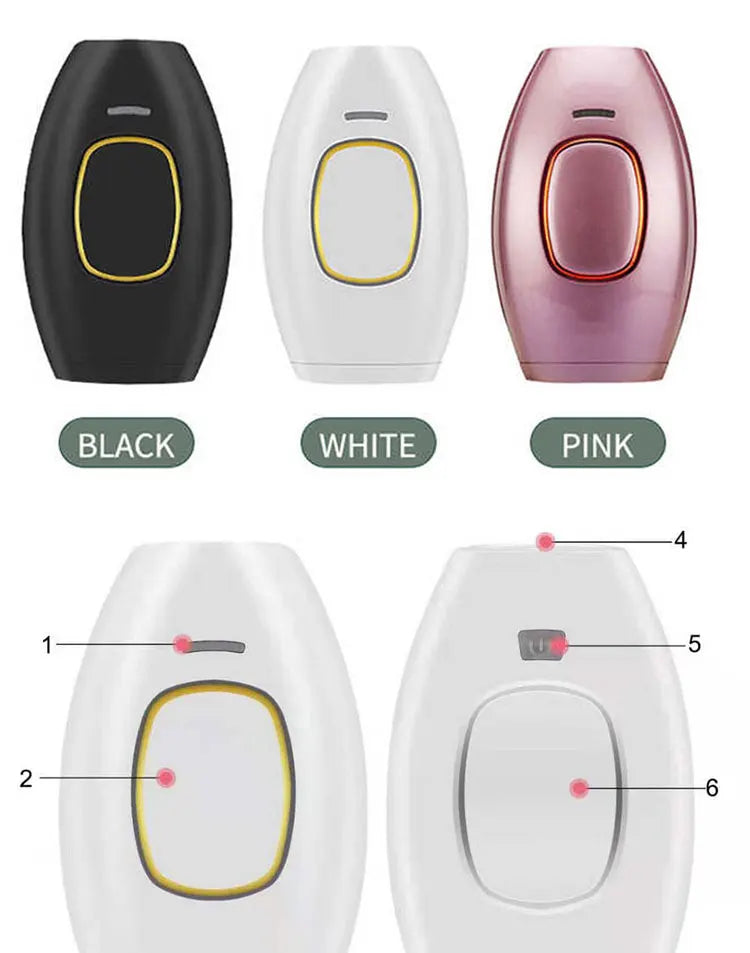 NOUVEAU Body Bikini IPL 500 000 Flash Épilateur Pulses Permanent, Indolore Pour Femmes.