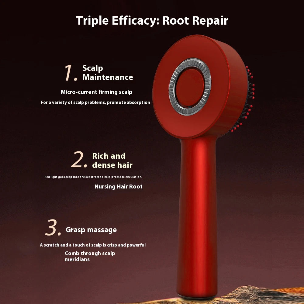 Brosse de massage à vibration électrique, portable, Applicateur liquide Masseur de cuir chevelu et Croissance des cheveux.