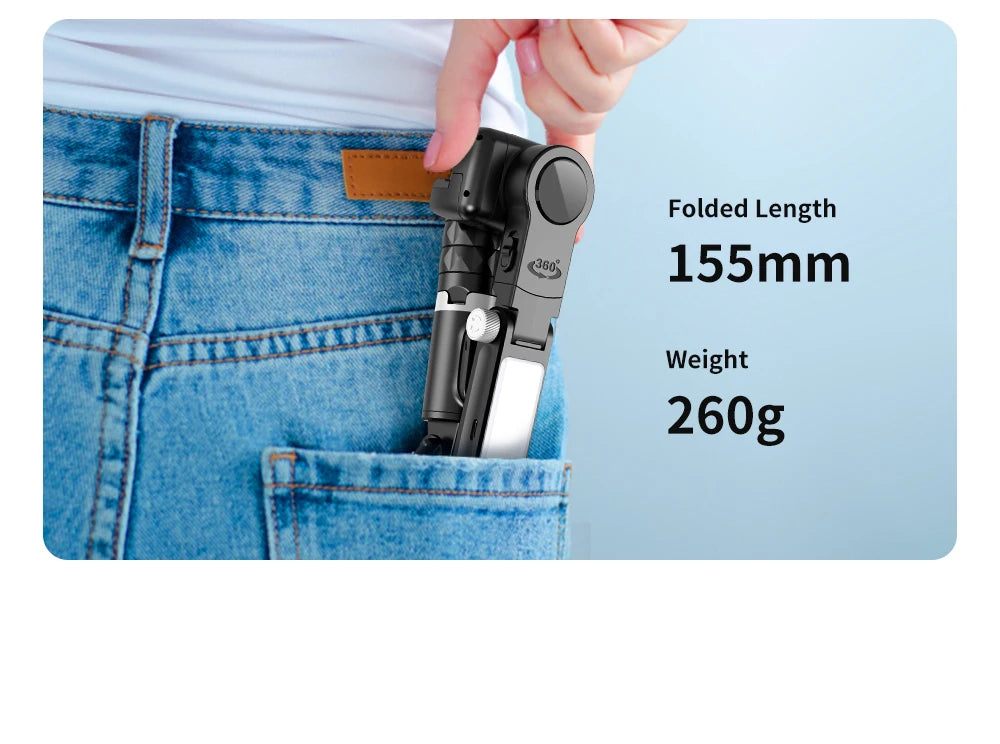 Selfie Stick Téléphone Cardan Stabilisateur Pour iPhone Android Action Caméra Trépied Téléphone Portable Cellule Mobile Smartphone Poignée Poignée Vidéo