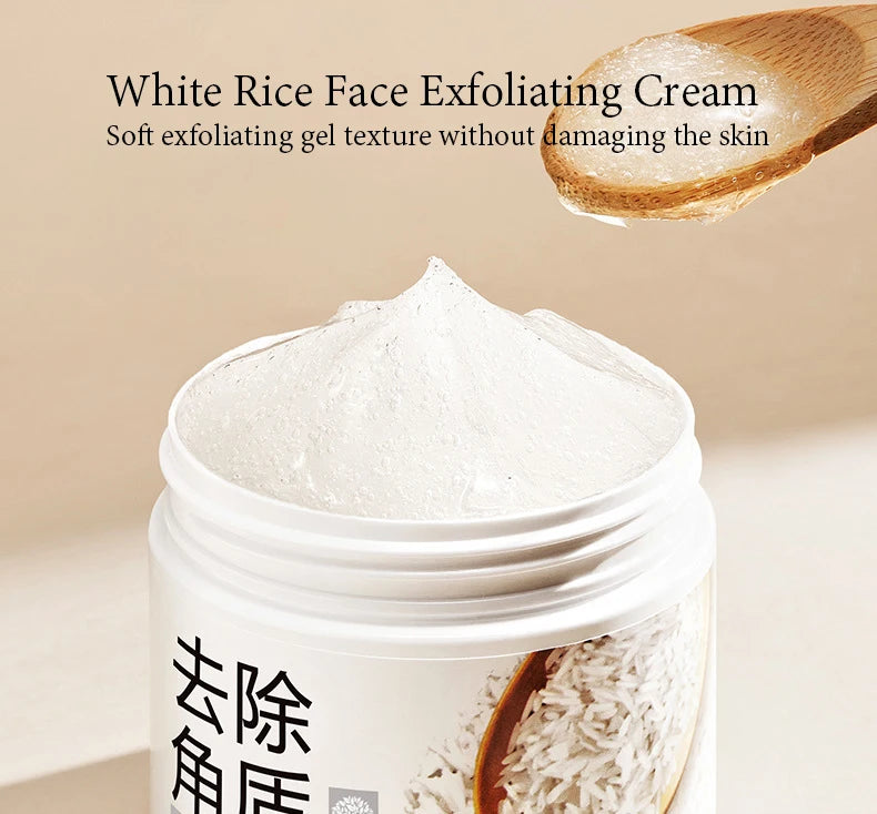 BIOAQUA Gel exfoliant pour le visage au riz blanc Hydratant Soins de la peau nourrissants Gommage pour le visage Crème pour le visage Exfoliants pour le visage Soins de la peau