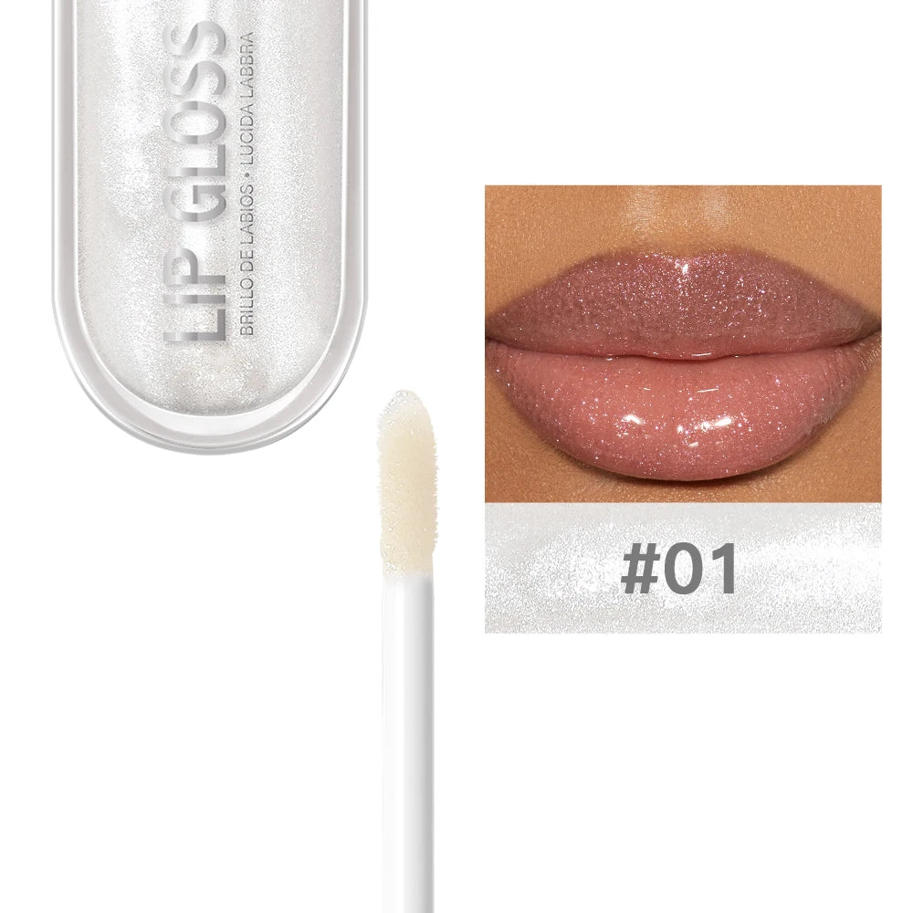 USHAS – Gloss à Lèvres Pailleté 12 Couleurs-Effet Diamant & Longue Tenue