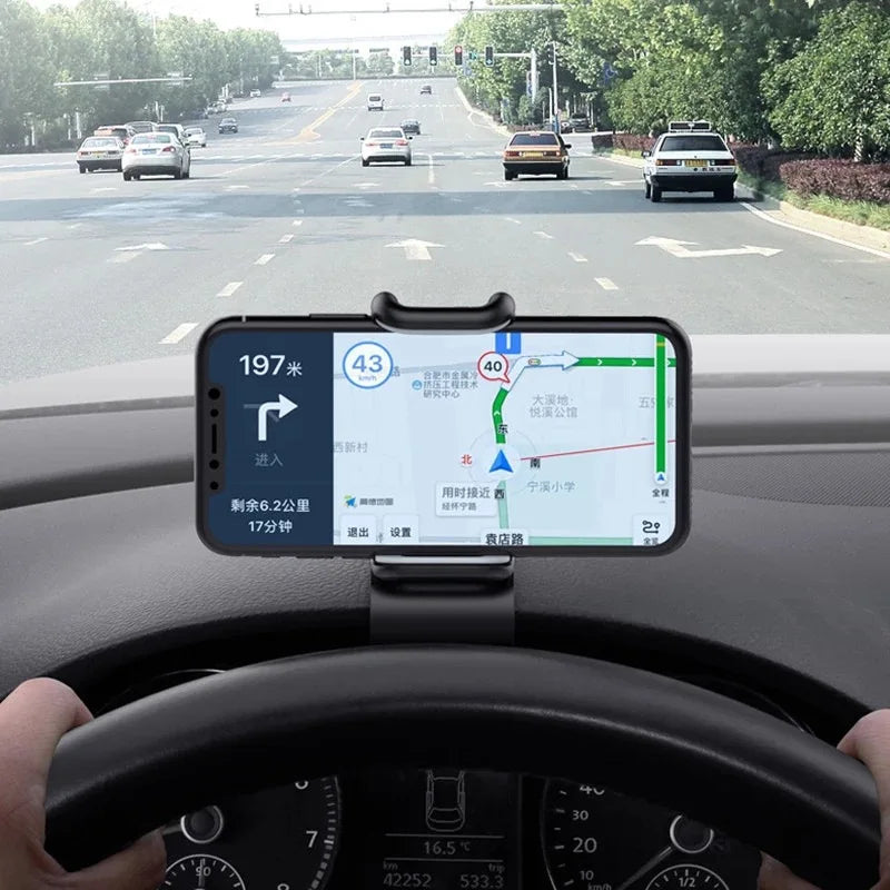Support de téléphone de voiture rotatif 360 universels pour téléphone portable, tableau de bord de rack de voiture pour prise en main automatique