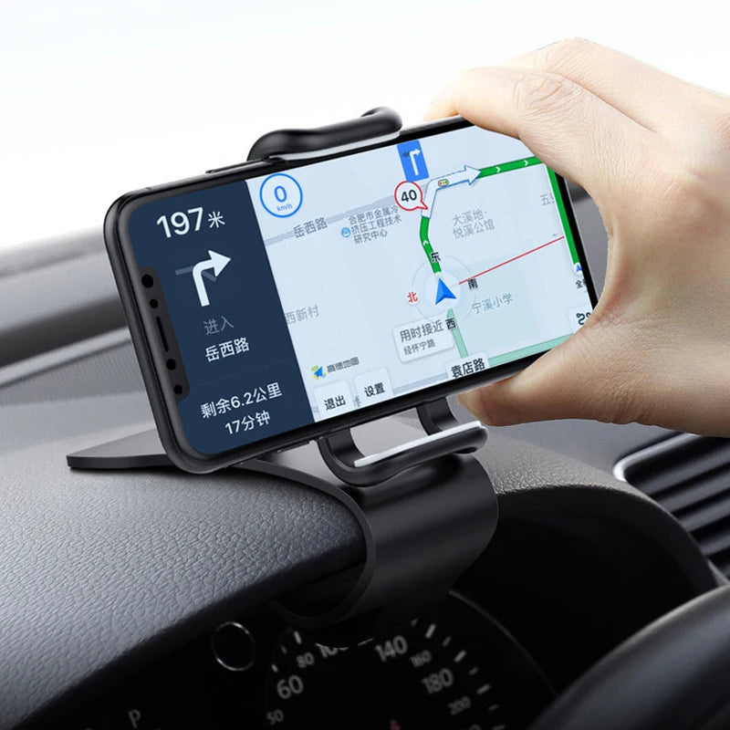 Support de téléphone de voiture rotatif 360 universels pour téléphone portable, tableau de bord de rack de voiture pour prise en main automatique