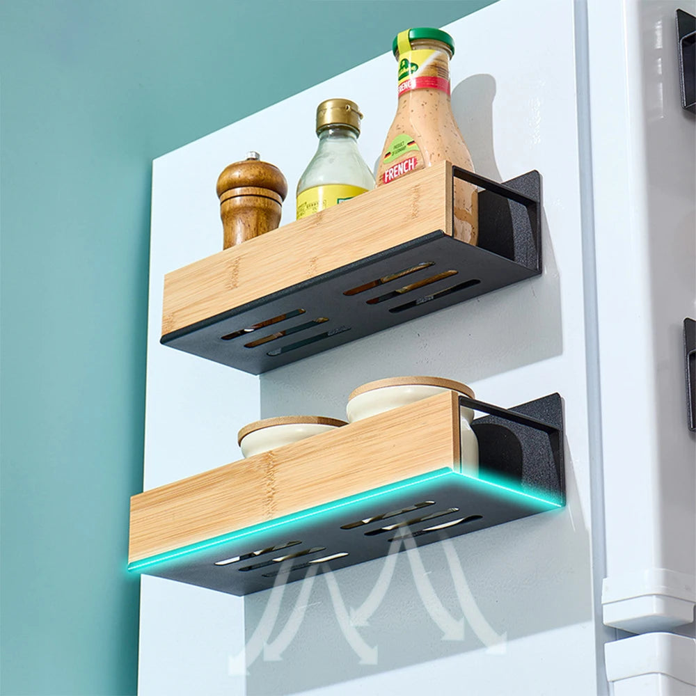 Étagère à Épices Magnétique pour Réfrigérateur – Rangement Latéral Sans Perçage | Organisateur.