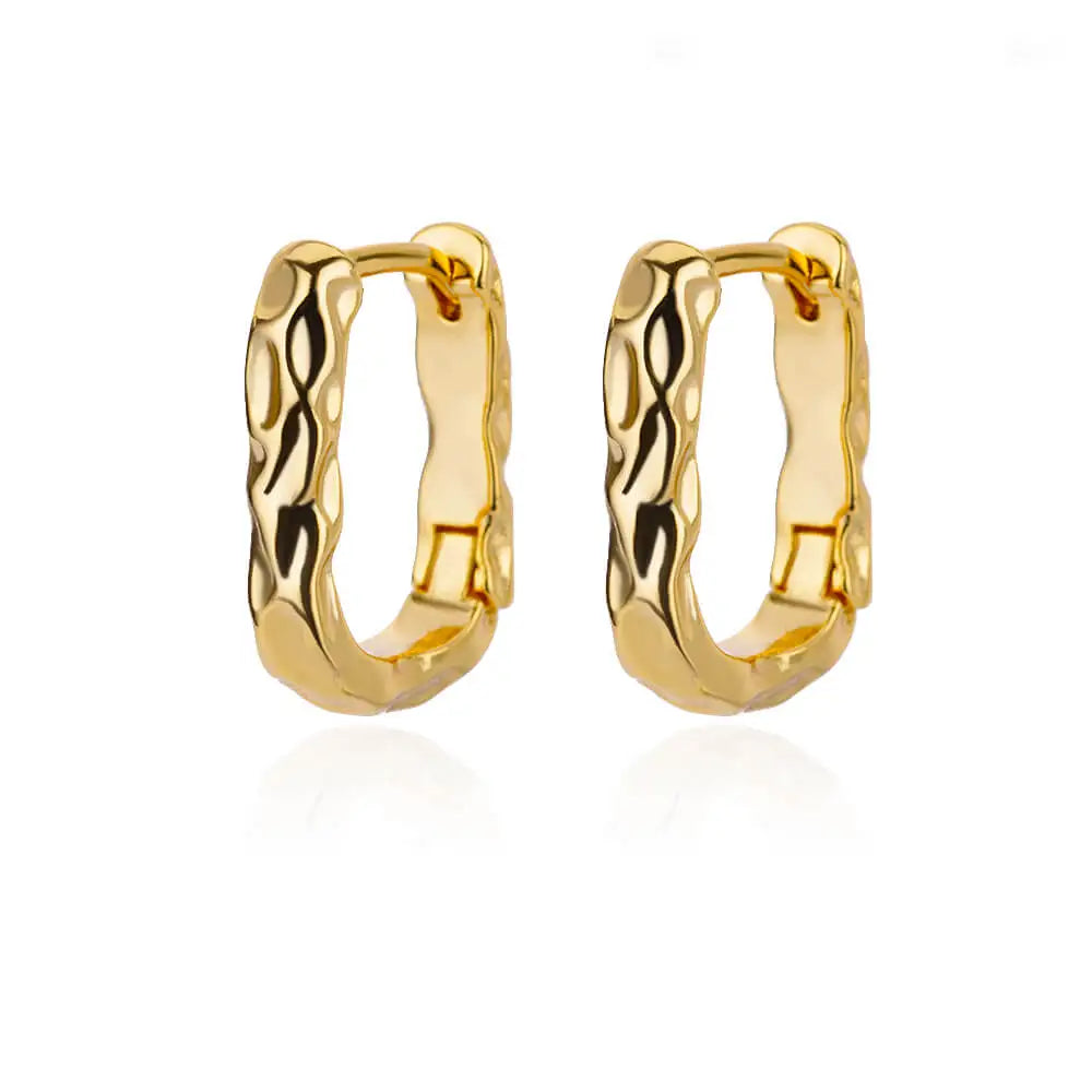 Boucles d'oreilles rondes élégantes pour femmes créoles en acier inoxydable de luxe Vintage Wedding Engagement Aesthetic Jewerly aretes