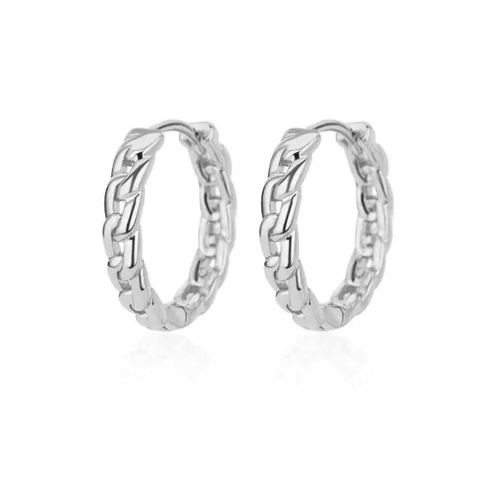 Boucles d'oreilles rondes élégantes pour femmes créoles en acier inoxydable de luxe Vintage Wedding Engagement Aesthetic Jewerly aretes