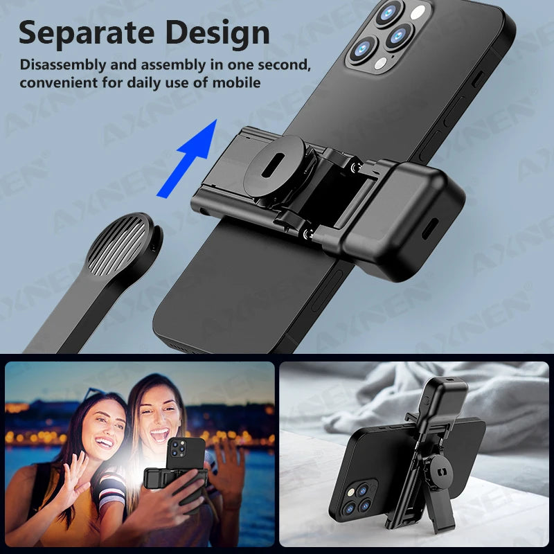 Trépied C01s Selfie Stick avec lumière de remplissage, monopode détachable de support de téléphone, télécommande Bluetooth sans fil pour Huawei iPhone Android