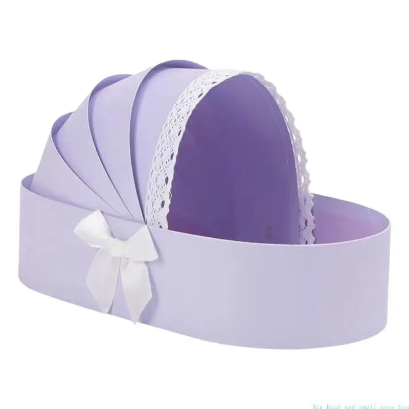 Coffret cadeau unique en forme de berceau, réutilisable, idéal pour baby shower