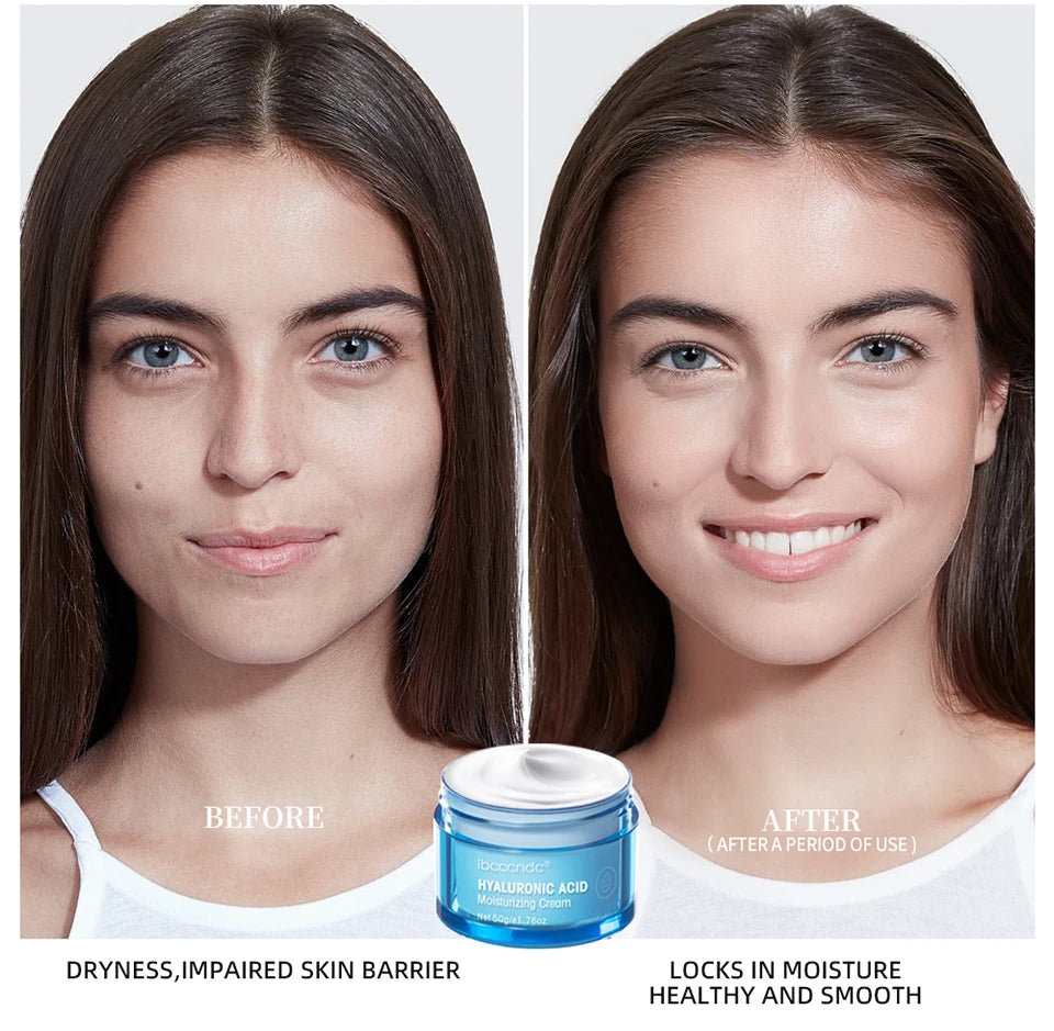 Crème en gel à l'acide hyaluronique Hydratant pour le visage hydratant pour hydrater et lisser la peau extra-sèche Nourrir améliorer le grains de peau