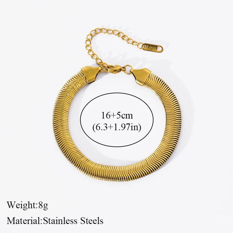 EILIECK Bracelet Torsadé en Acier Inoxydable 316L – Plaqué Or 18K, Étanche & Tendance Femme
