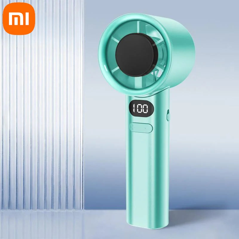 Ventilateur portable Xiaomi 120 vitesses Mini ventilateur sans lame Ventilateurs personnels rechargeables à grande vitesse USB Ventilateur électrique