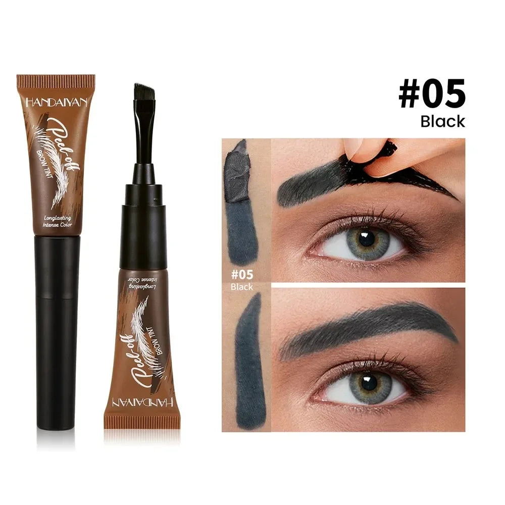 Gel de teinture pour sourcils 3 couleurs, imperméable, longue tenue, naturel, amovible, sans bavures, tatouage, maquillage.