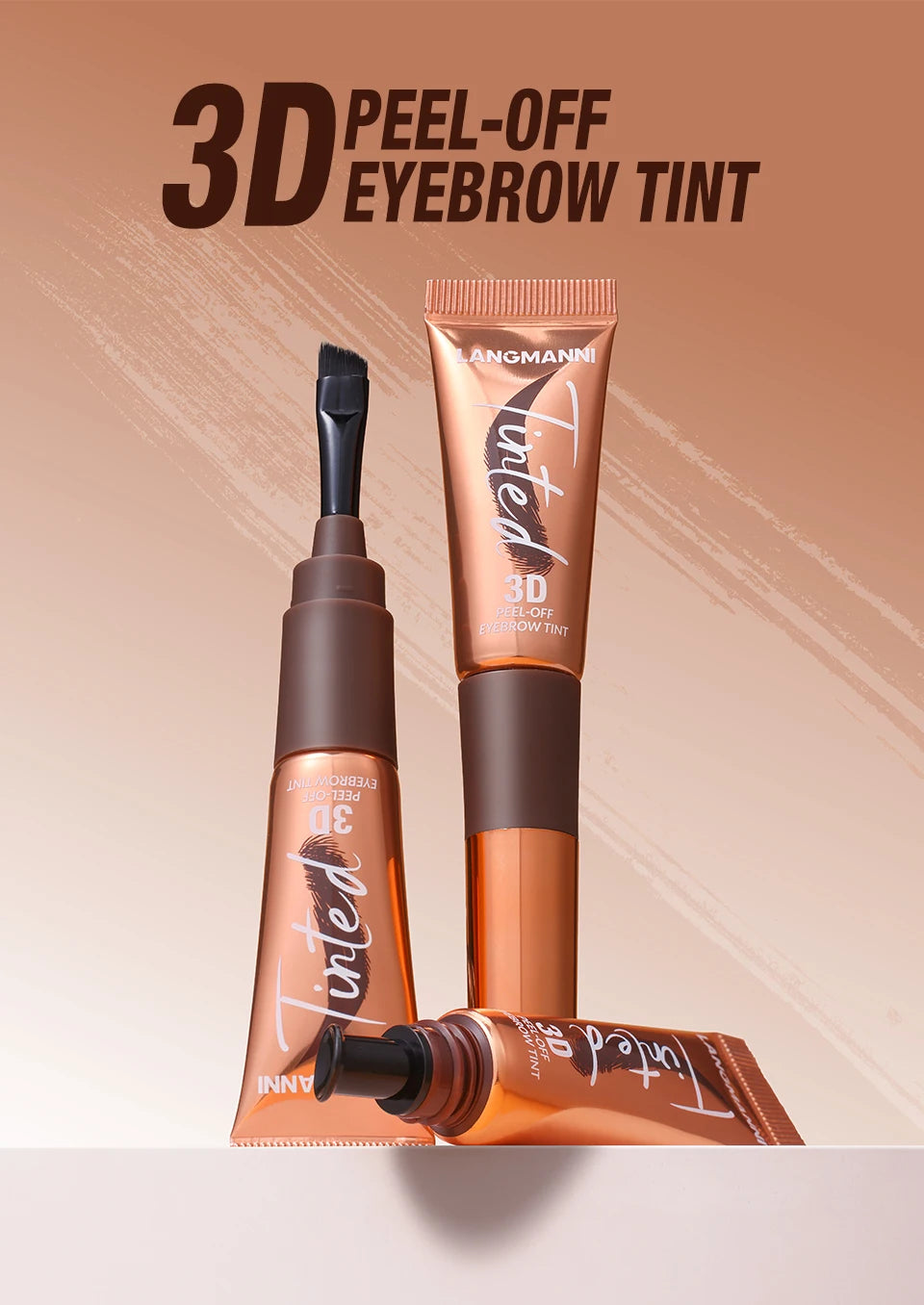 Gel de teinture pour sourcils 3 couleurs, imperméable, longue tenue, naturel, amovible, sans bavures, tatouage, maquillage.