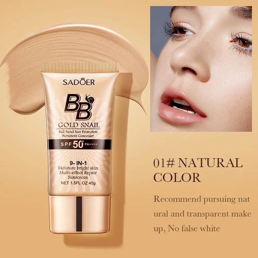 Fond de teint liquide BB crème mat SADOER, non gras, waterproof.