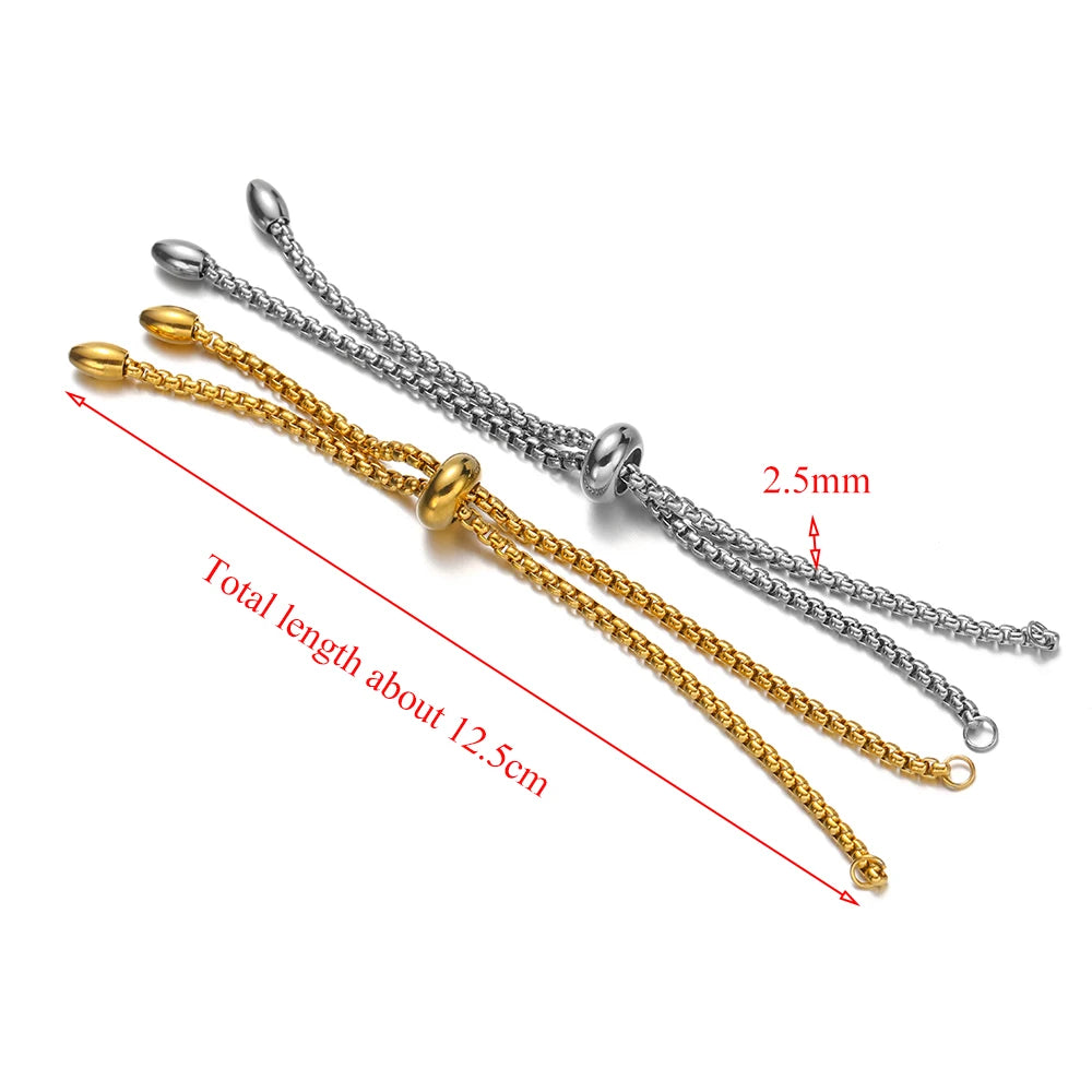 Bracelets Boho Réglables en Acier Inoxydable - Lot de 3