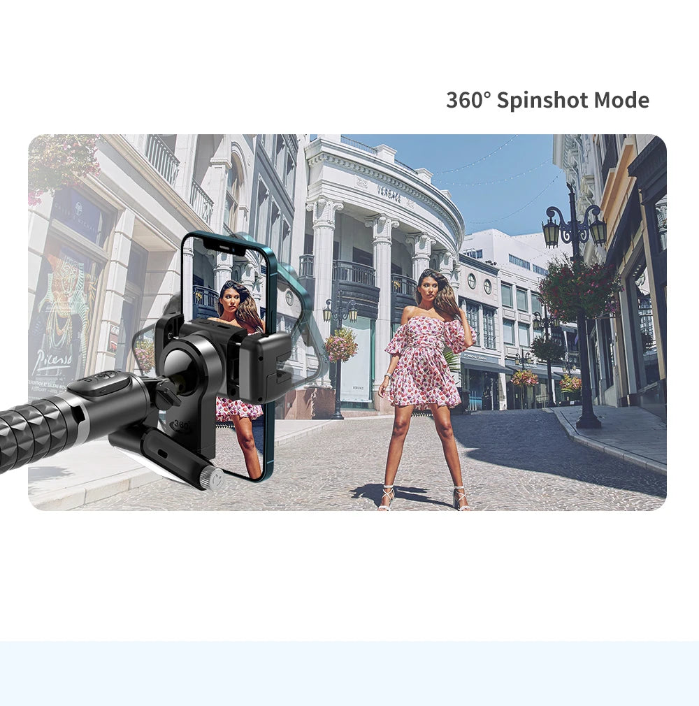 Selfie Stick Téléphone Cardan Stabilisateur Pour iPhone Android Action Caméra Trépied Téléphone Portable Cellule Mobile Smartphone Poignée Poignée Vidéo