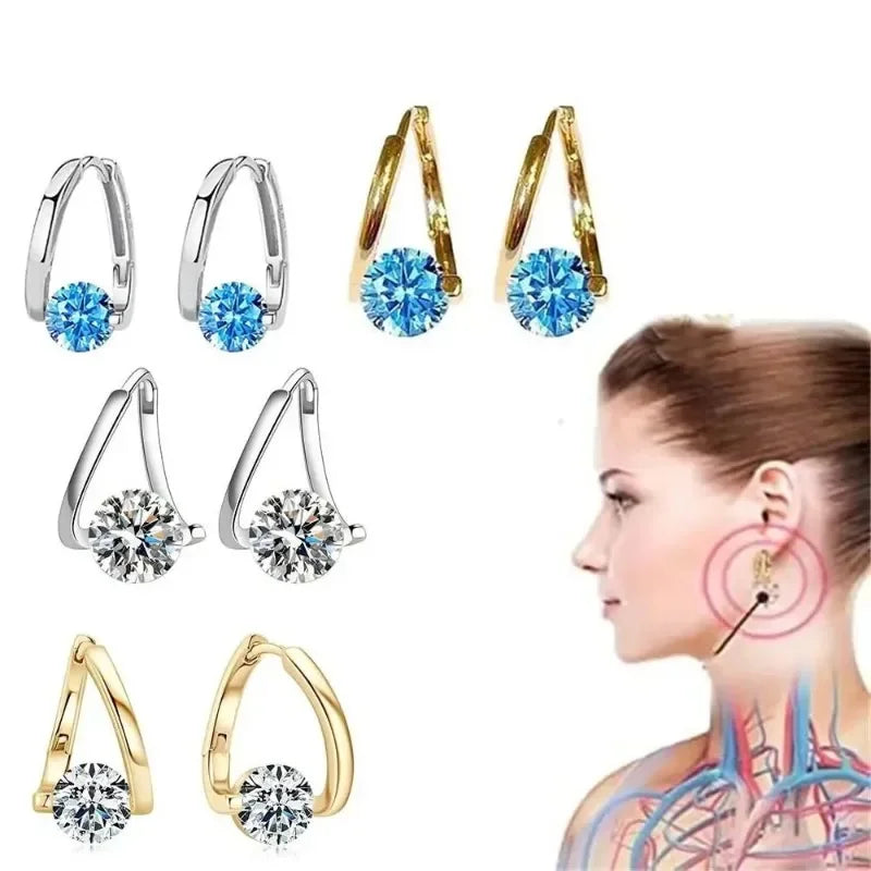 Boucles d'Oreilles Magnétiques Allemands - Thérapie et Élégance
